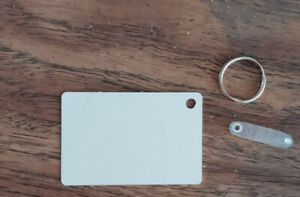 2&#034; x 3&#034; Aluminum Dye Sublimation Key Chain Blanks with Hardware-Lot of 50