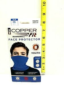 Copper Fit Guardwell Face Protector Youth Blue New