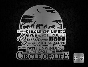 Circle of life DXF files for CNC Plasma Laser cut Waterjet SVG ready cut
