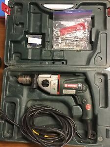 Metabo sds hammer drill electric corded SBE 660 rotary handle 1/2 and Extra Bits