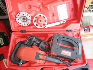 HILTI  DG150 6&#034; diamond grinder professional kit w/2 blades COMBO &amp; USED  (792)