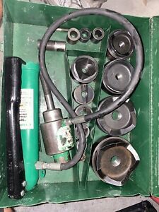 GREENLEE 7310SBSP SPEED PUNCH KIT WITH HYDRAULIC PUMP &amp; RAM , 1/2&#034; TO 4&#034; CONDUIT