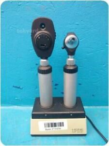 HEINE LARYNGOSCOPE HANDLES W/ NT200 CHARGING BASE ! (273456)