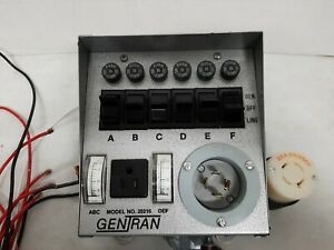 GenTran 20216 Transfer Switch for Portable Generators, 6-Circuit 20A 20 Amp