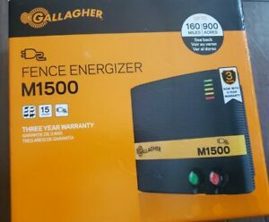Gallagher Livestock Fence Energizer Charger M1500 Powers 160 Miles 15 Joules NEW