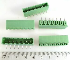 IMO 21.95MH/18 Way Pluggable R/A Header 15A 300V 5.08mm 5 Pieces EB6B3-3