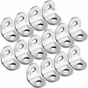Small L Brackets 50 Pieces Stainless Stee Support 90 Degree Corner Bracket Silve