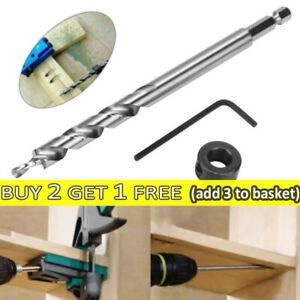 95MM Hex Twist Step Drill Bit Wrench Tool For Pocket Hole Drill Jig Guide Kits!