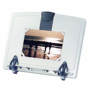 AIDATA BH001G Book And Copy Desktop Stand, Platinum