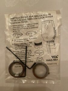 Brand New Welch Allyn 74790 3.5v And 74990 2.5v Anti-Theft Locking Collars Rings