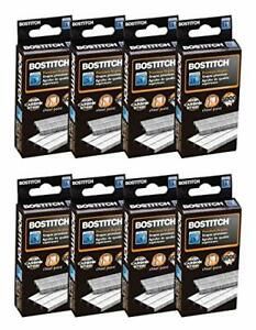 Bostitch Standard Staples, 1/4&#034; Length, 5000 Per Box, 8-Pack