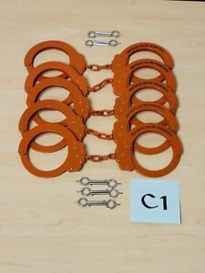 Peerless Model 752C Oversized Color Plated Handcuffs - Misprint Engraving