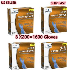 MEMBER&#039;S MARK NITRILE EXAM GLOVES SIZE LARGE 8x200 (1600)-SHIP FAST
