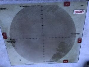J&amp;L Metrology (Jones and Lamson) Optical Comparator Chart, Hard Plastic