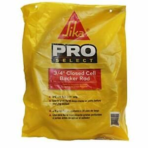 Sika Backer Rod Gray Polyethylene Foam Closed Cell Used to Partially Fill dee...
