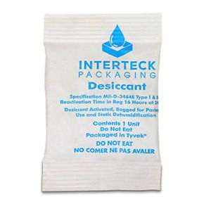 INTERTECK PACKAGING 30 Gram Silica Gel Packets - Rechargeable Desiccant Packets