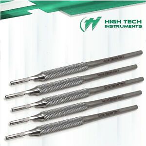 5pcs Round Pattern Scalpel Handle #3 Surgical Crafts Veterinary Dental German