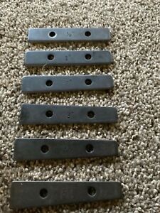 6 PCS 1/2 - 5° THIN ANGLE BLOCK Vise Precision Gage Set 1/2 1 2 3 4 5 Degree