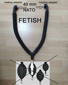 Hose tube pipe for a full-face mask NATO 40mm/FETISH