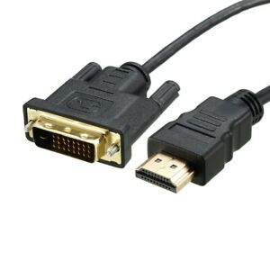 HDMI to DVI Cable Male to 24+1 Male Adapter Cable 6ft 1.8m for HDTV Projector