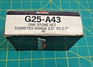 Sunnen Stone Set G25-A43 9D 150 Grit Aluminum Oxide Portable Hone Honing 2.5-2.7