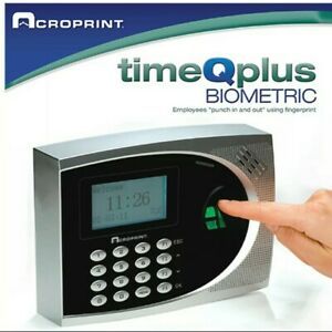 Acroprint TimeQPlus BIOMETRIC TIME CLOCK (NEW) #F018