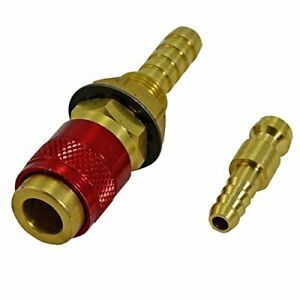 Gas &amp; Water Quick Connector Fitting Hose Red Connector For PTA DB SR WP 9 17 ...