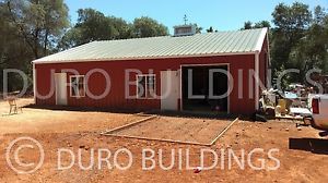 DuroBEAM Steel 40x40x12 Metal Building Man Cave / She Shed  Made To Order DiRECT