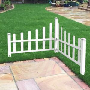 Ecoopts 38&#034; X 95&#034; Vinyl Corner Picket Enclosure Fence Panel Screen Level Top Eng
