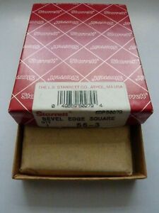 NOS Starrett 55-3 Master Precision Bevel Edge Square