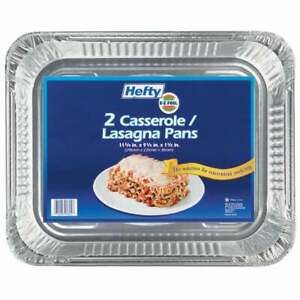 EZ Foil Casserole &amp; Lasagna Baking Pan (2-Pack) Z91894  Pack of 12