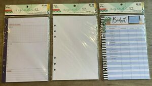 The Paper Studio Agenda 52, Budget Planner Insert, Dotted Bullet Paper, Goals