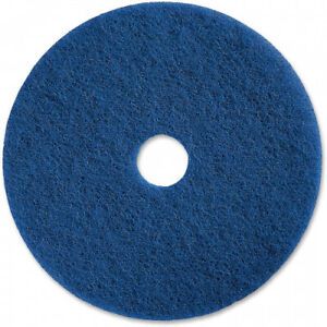 Genuine Joe 50cm Medium-duty Blue Scrubbing Floor Pad, 5 Pads. Delivery is Free