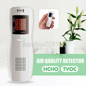 Formaldehyde Detector HCHO TVOC Monitor Numerical LCD Display Air Quality