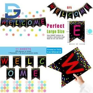Welcome Banner Welcome In Board For Classroom Decoration Back To School Teacher
