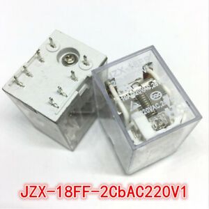 2Pcs JZX-18FF 2CBAC220V1 220VAC Power Relay 8Pins 10A