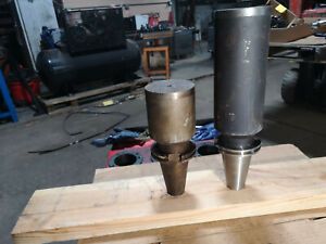 LOT OF 2 CAT50 BLANK Tool Holders with Heavy Duty Extentions 585