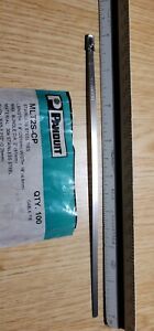 QTY. 8  Panduit Mlt2s-Cp316 7.9&#034; L, 0.18&#034; W, Silver Metal Cable Tie