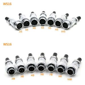 WS16 2pin-10pin TQ+ZQ 10A female socket IP67 connector LED power wire cable plug
