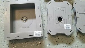 Vinyl Siding Split Mini Block Square Mount accessories water spigot LOT BRANDNEW