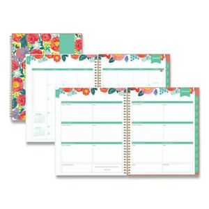 BLUE SKY 137360 Day Designer Weekly/Monthly Planner, 11 x 8.5, Floral Sketch,