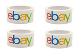 4 Rolls Official eBay Brand Logo Color Shipping Tape Packing Packaging 2&#034; x 75