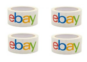 4 Rolls Official eBay Brand Logo Color Shipping Tape Packing Packaging 2&#034; x 75