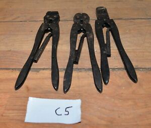 3 Amp crimper 69477-1 220009-1 90169-1lectrical crimp vintage tool lot C5