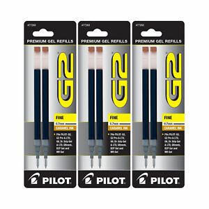 Pilot G2 Gel Ink Pen Refills, Fine Point, 0.7mm, Caramel Ink, 6 Refills