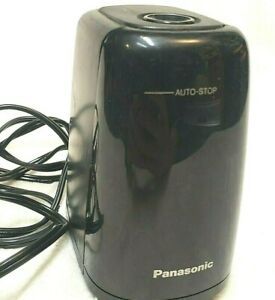 PANASONIC Electric Pencil Sharpener Auto Stop. TESTED WORKS KP-150 Black Upright