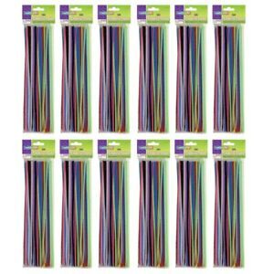 CREATIVITY STREET 711201-12 (12 PK) CHENILLE STEMS ASSTD 12IN