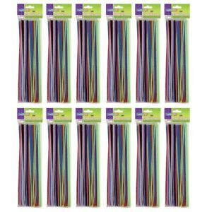 CREATIVITY STREET 711201-12 (12 PK) CHENILLE STEMS ASSTD 12IN