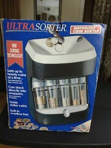 Magnif Motorized Ultra Coin Sorter Holds Dollar Coins Sort Up To 20 Coins. TB106