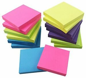 Sticky Notes Self Adhesive Notes Easy Stickers  3    x 3     15 Pieces  100 Shee